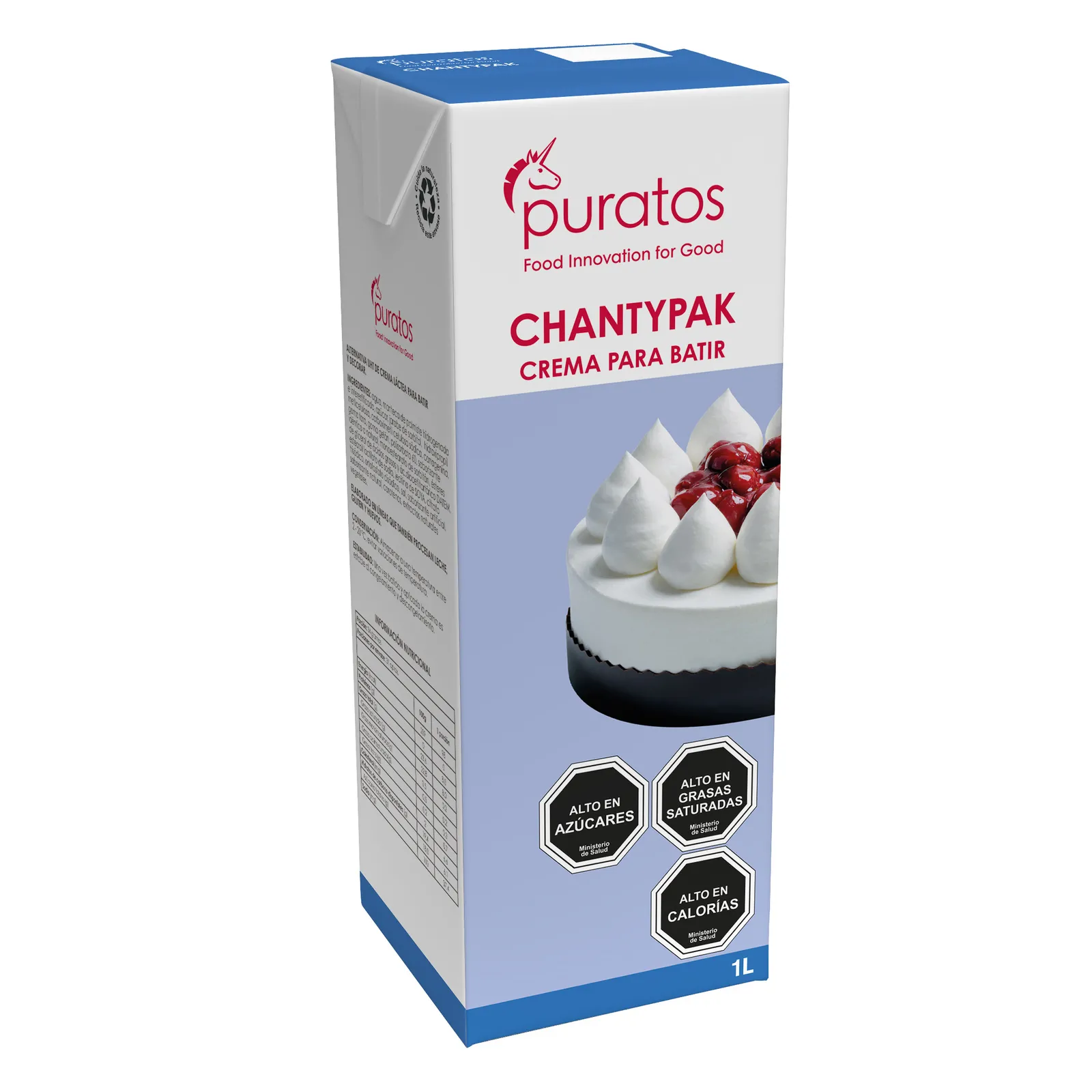 PASO A PASO クリーム Crema para Batir Chantypak - Puratos